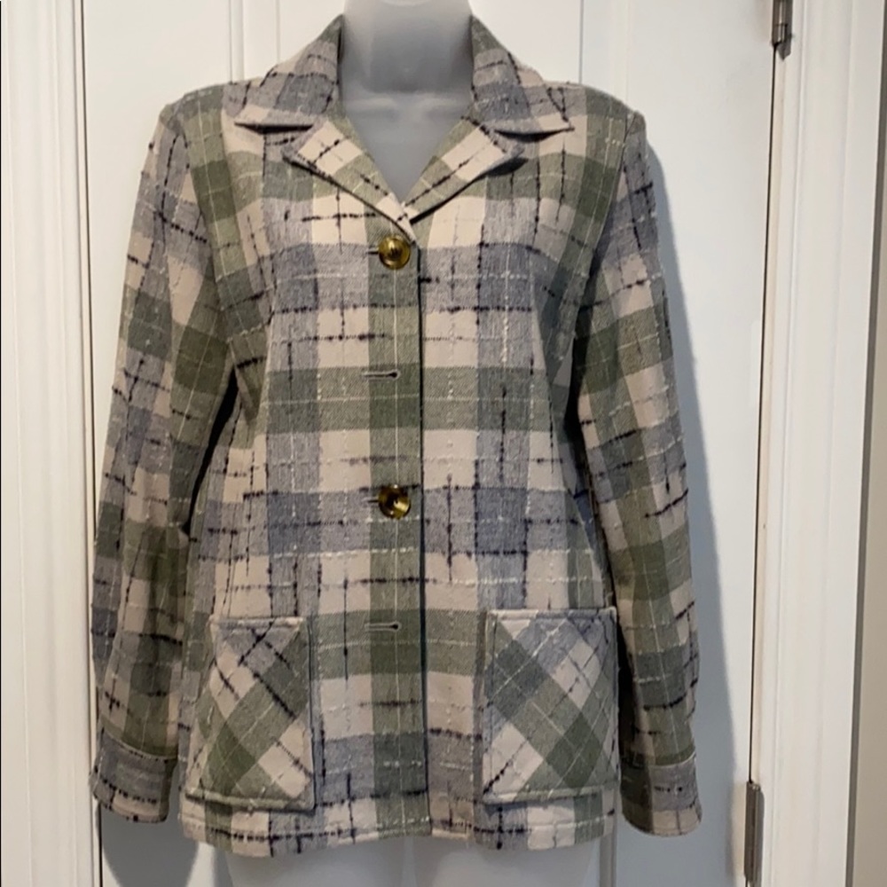 Wool button up sweater
